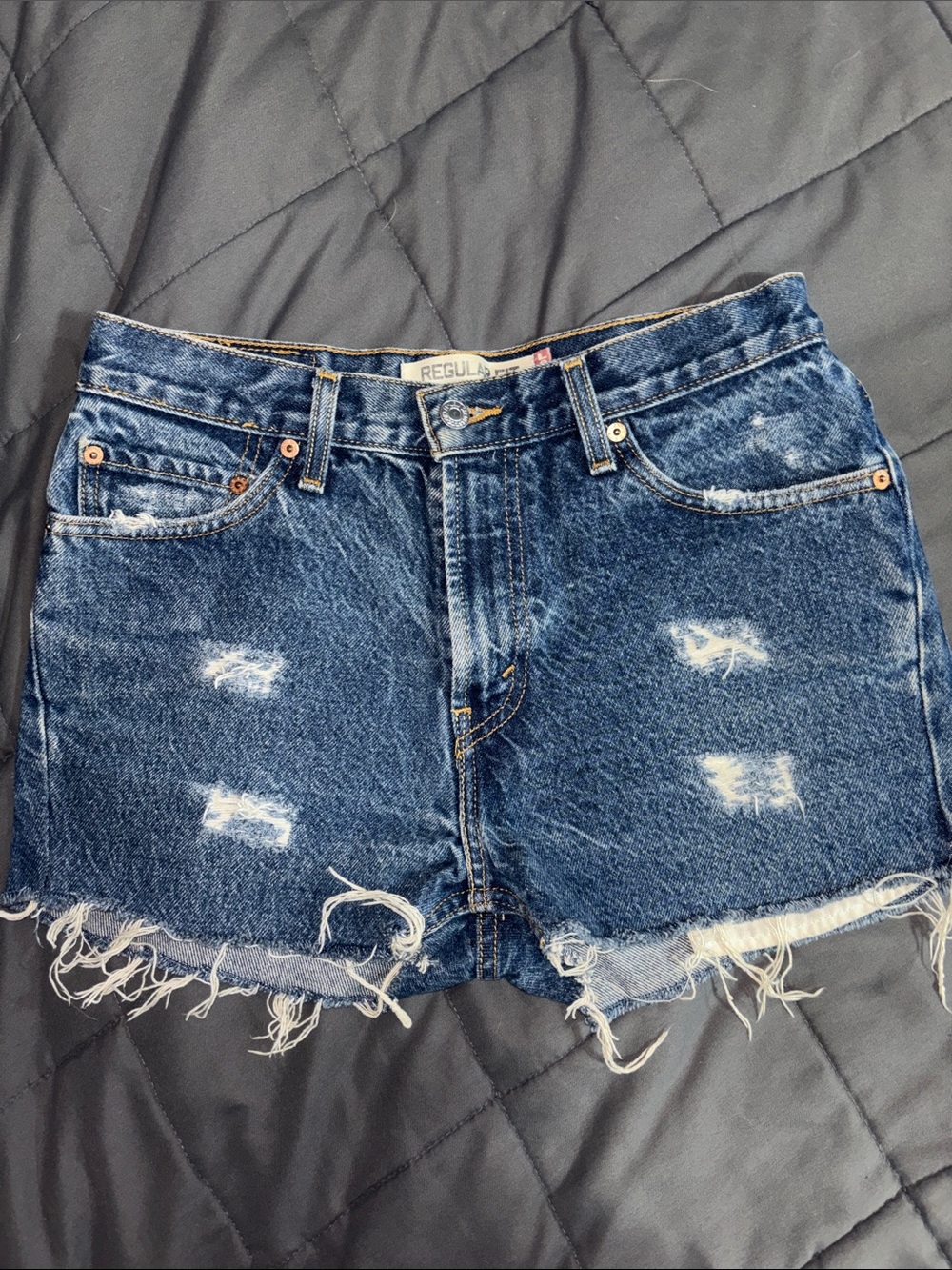 Vintage Reworked Levi’s 505 Cutoff Shorts Distressed Made In USA Sz 30